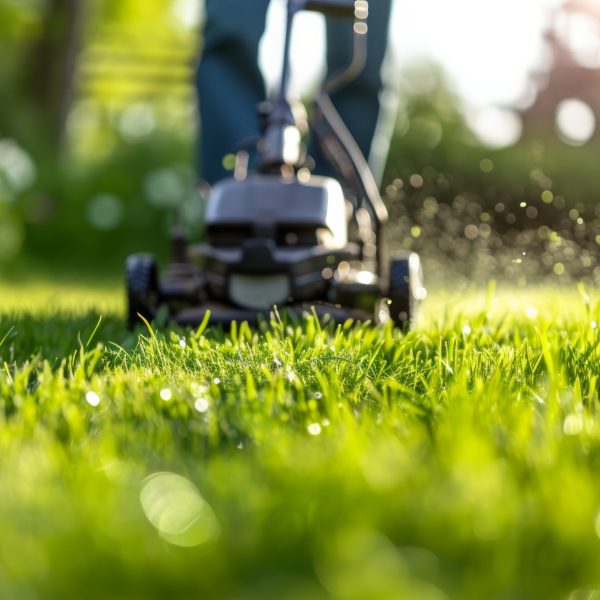 person’s mowing lawn of grass person's mowing lawn of grass.
